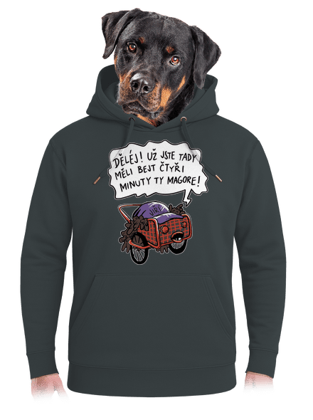 Jiří kára unisex mikina premium Charcoal