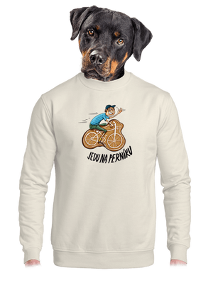 unisex mikina bez kapuce