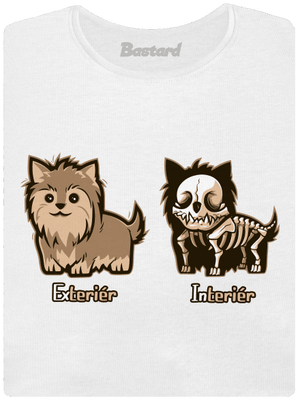 Teriér dámské tričko premium White