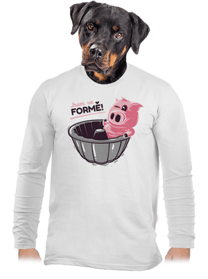 Ve formě pánské dlouhý rukáv White