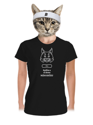 Nemůžu, mám kočku dámské sportovní tričko Black