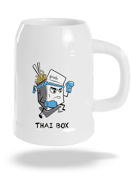 Thai box půllitr White