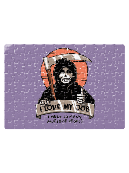 I love my job puzzle White