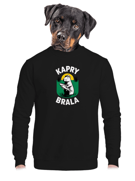 Kapry brala unisex mikina bez kapuce Black