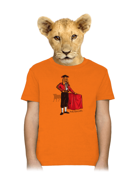 Kokršpaněl dětské tričko Orange