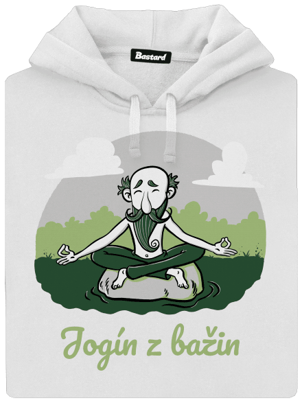 Jogín z bažin dámská mikina klokanka White
