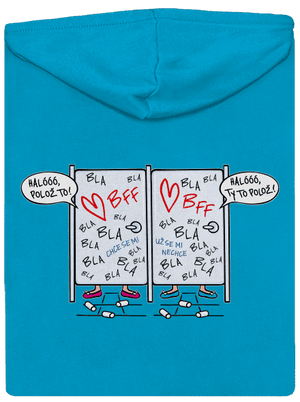 Obsazeno dámská mikina na zip Blue Atol