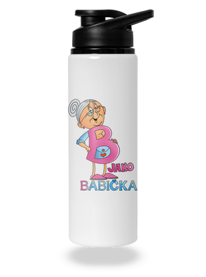 B jako babička lahev na vodu White
