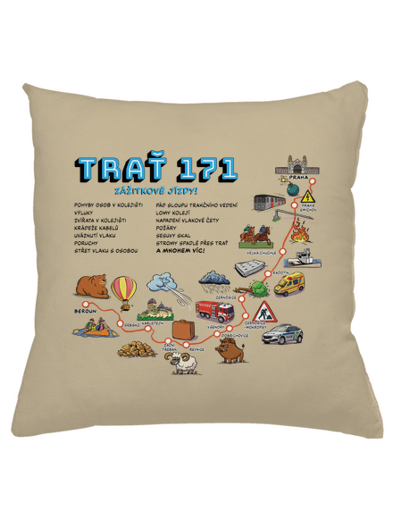 Trať 171 polštář Beige