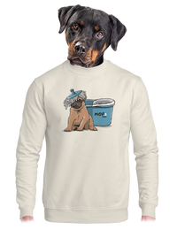 unisex mikina bez kapuce