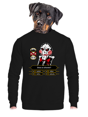 unisex mikina bez kapuce