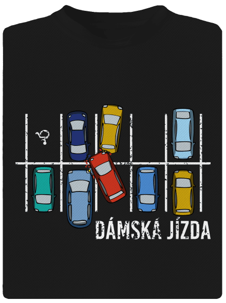 Dámská jízda pánské sportovní tričko Black