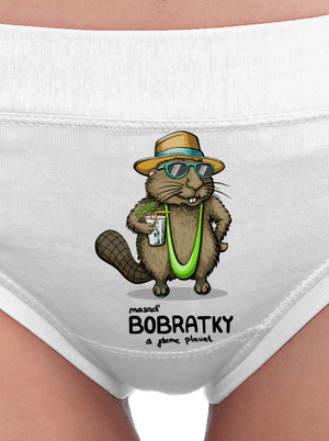 Bobratky dámské kalhotky White