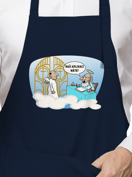 Nebeská aplikace zástěra Navy