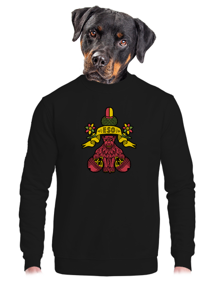 Kulový eso unisex mikina bez kapuce Black
