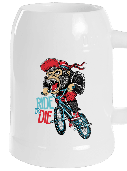 Ride or die půllitr White