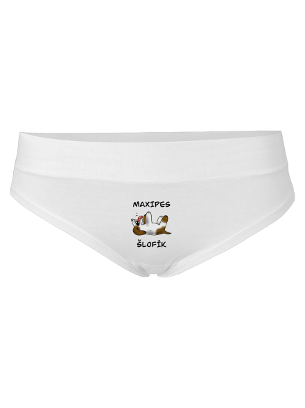 Maxipes Šlofík dámské kalhotky White