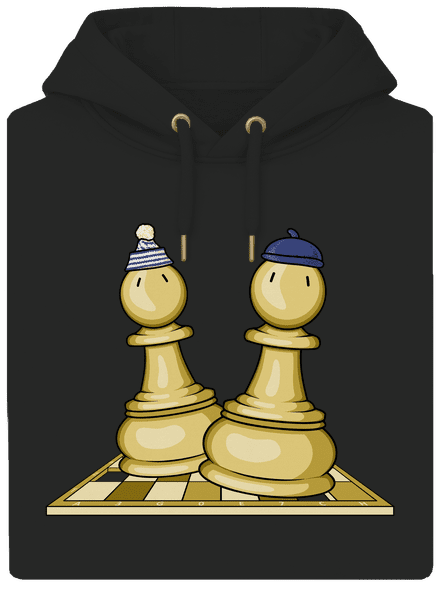 Šach a Mat unisex mikina premium Dark Black