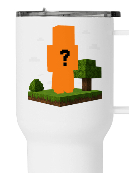 Minecraft z vlastní fotky termohrnek White