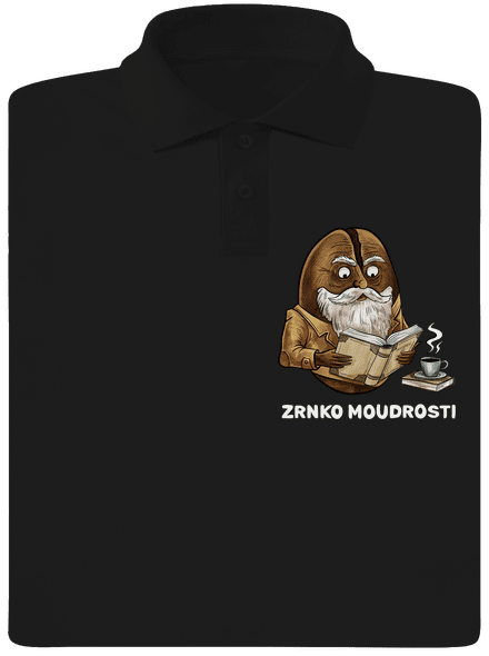 Zrnko moudrosti pánská polokošile Black