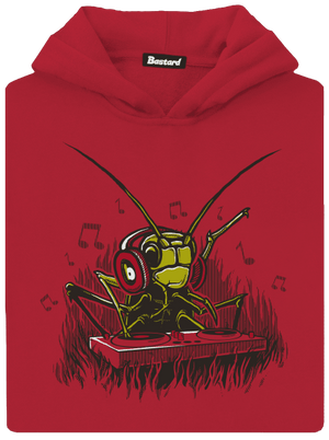 DJ cvrček dětská mikina klokanka Fire Red