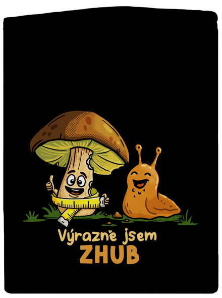 Jsem zhub dámská mikina na zip Black