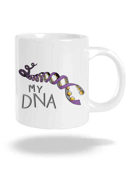 My DNA velký hrnek White