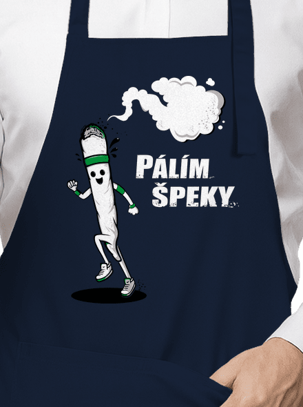 Pálím špeky zástěra Navy