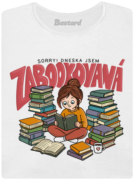 Zabookovaná dámské tričko White