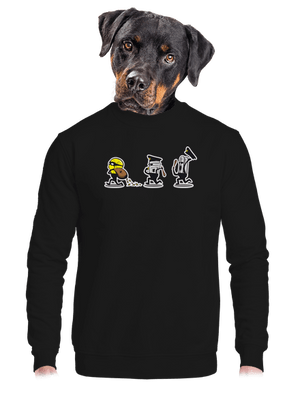 unisex mikina bez kapuce