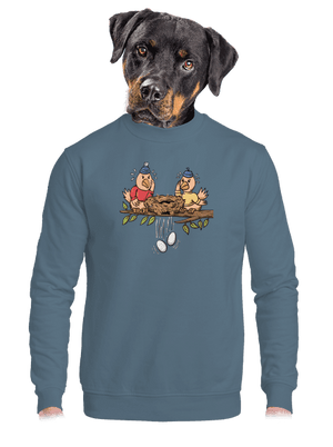 unisex mikina bez kapuce