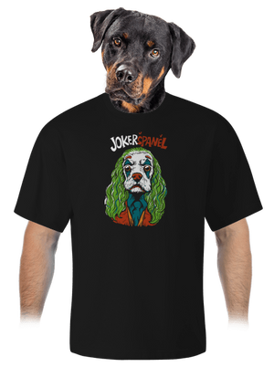 JokerŠpaněl unisex tričko oversized Black