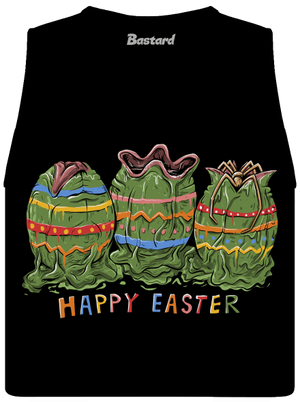 Happy Easter dámské tílko volné Black