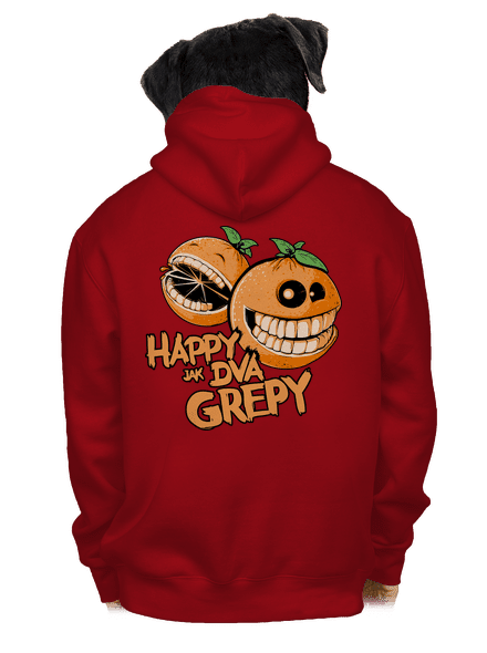 Happy grepy pánská mikina na zip Red