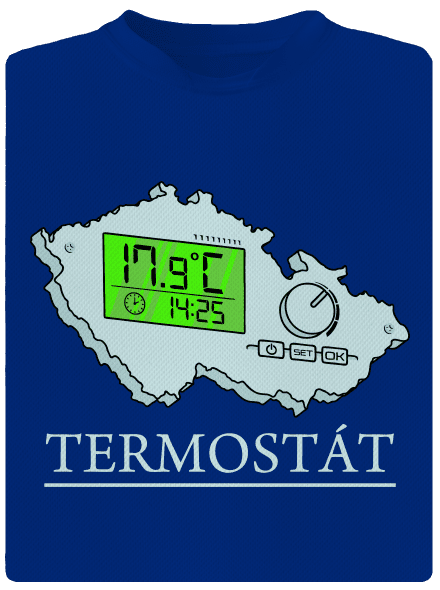 Termostát pánské sportovní tričko Royal Blue Mal