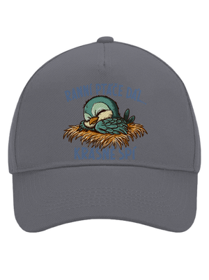 Ranní ptáče spí kšiltovka baseballka Graphite grey