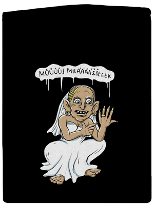 Snubní milášek dámská mikina na zip Black