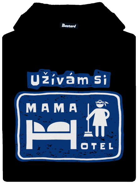 Mama Hotel pánská mikina klokanka Black