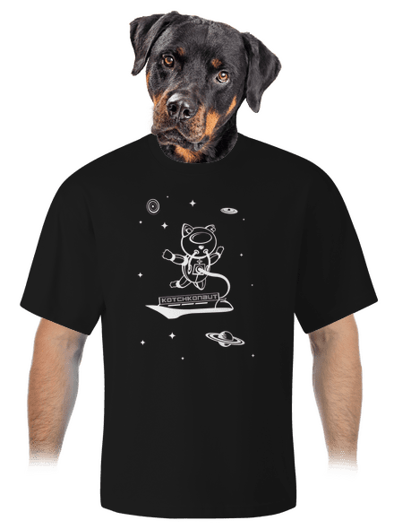 Kotchkonaut unisex tričko oversized Black