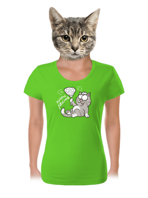 Macek a Micina dámské tričko Apple Green