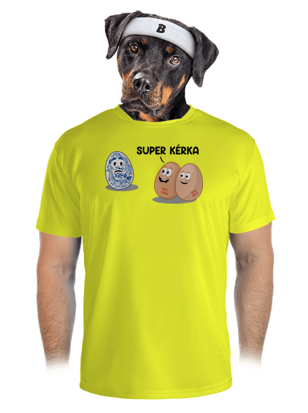 Super kérka pánské sportovní tričko Neon Yellow