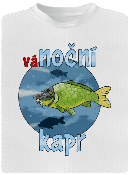 Vánoční kapr dětské sportovní tričko White
