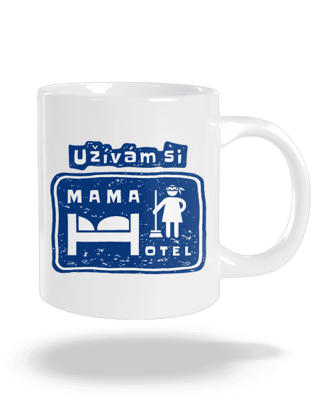 Mama Hotel velký hrnek White