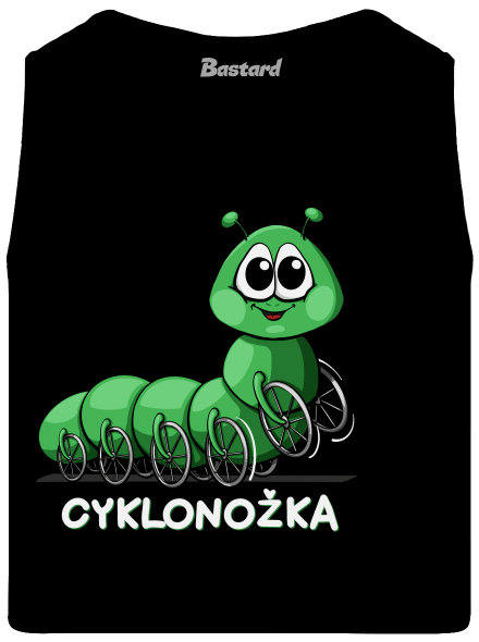 Cyklonožka pánské tílko Black