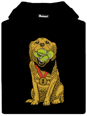 Zlatý retrívr dětská mikina klokanka Black