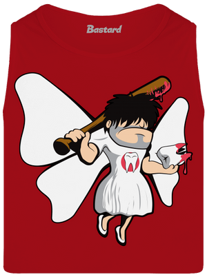 Zoubková víla pánské tílko Red