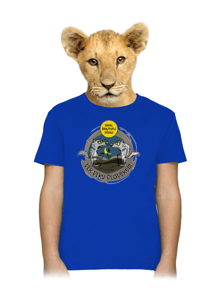 Vlk vlku člověkem dětské tričko Royal Blue