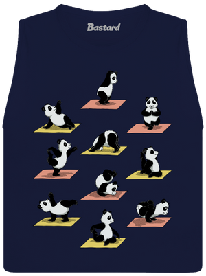 Pandí jóga dámské tílko volné Navy