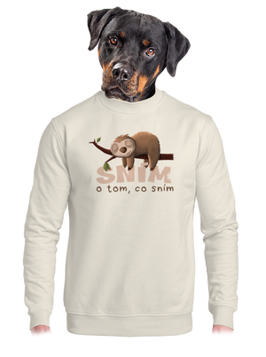 unisex mikina bez kapuce