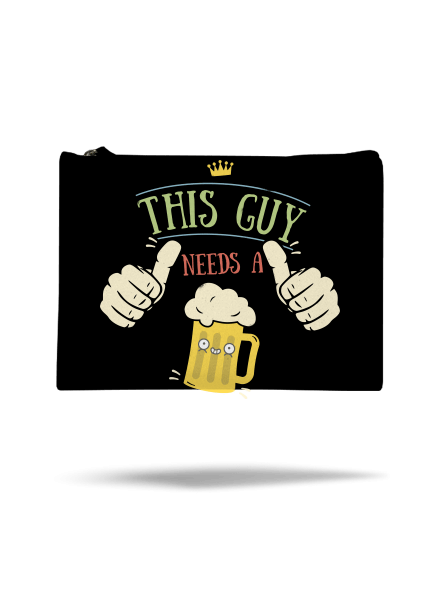 Tenhle týpek potřebuje pivo taštička Black